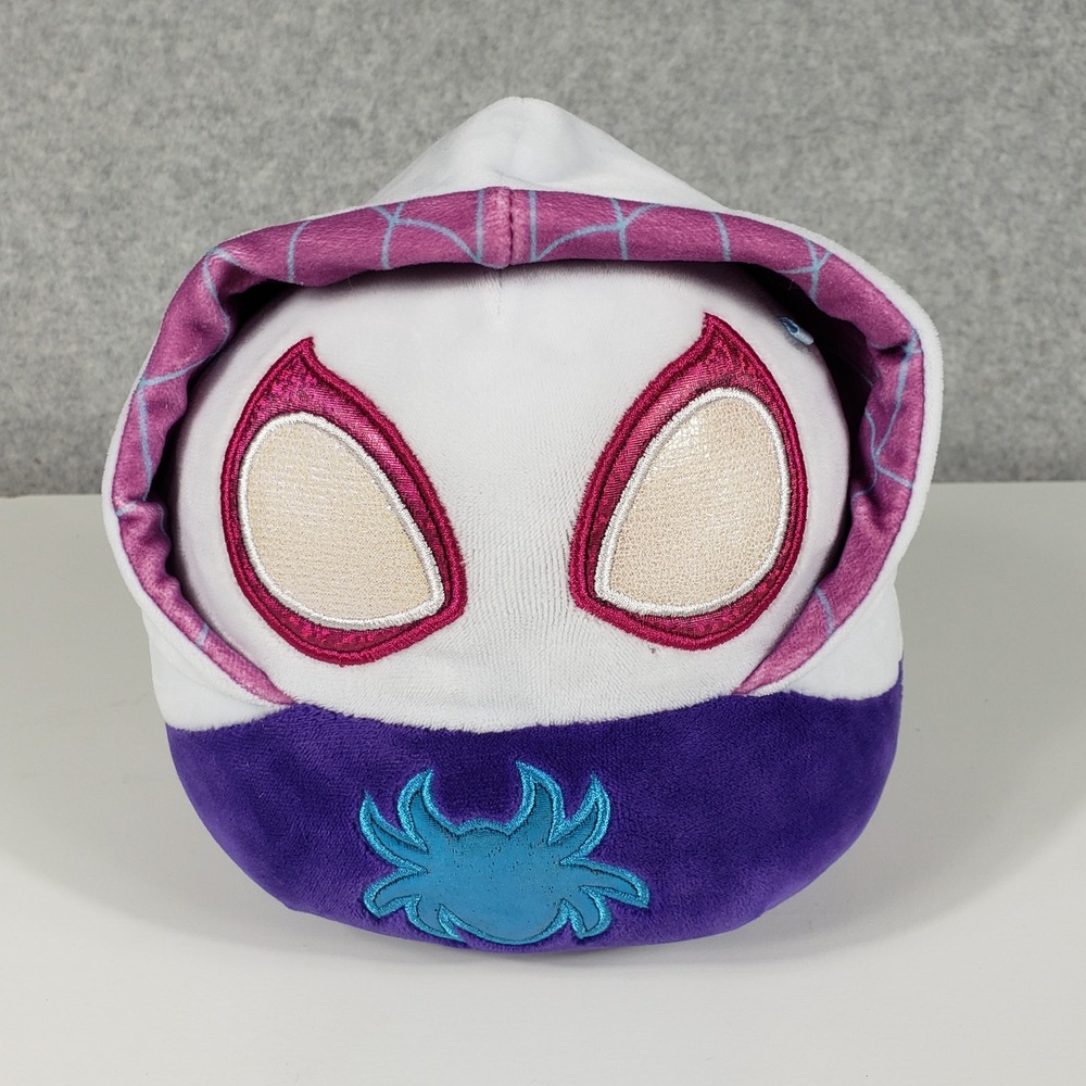 Squishmallows Marvel Ghost Spider Gwen Stacy 8 In White Purple Plush Toy SQM0198